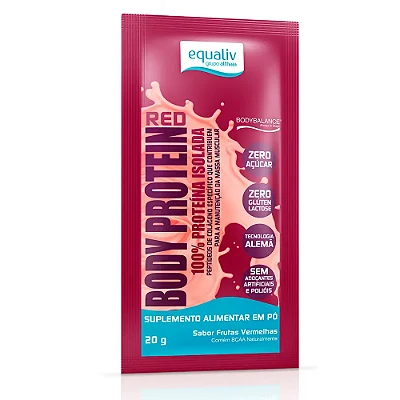 EQUALIV - SACHÊ BODY PROTEIN RED FRUTAS VERMELHAS 20G