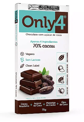 ONLY4 - CHOCOLATE  70% CACAU PURO