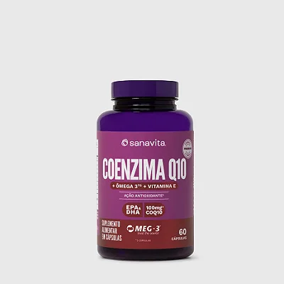SANAVITA - COENZIMA Q10 + ÔMEGA 3 - 60 CÁPSULAS