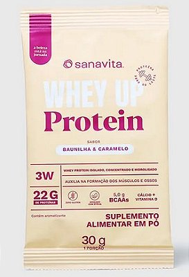 SANAVITA - WHEY UP 3W - BAUNILHA E CARAMELO SACHÊ