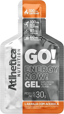ATLETICA NUTRITION - GO ENERGY CAFEINE LARANJA COM ACEROLA
