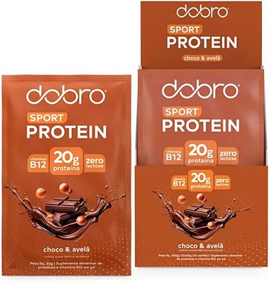 DOBRO - SACHÊ SPORT PROTEIN CHOCOLATE COM AVELÃ