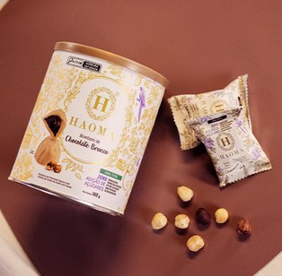 HAOMA - BOMBOM CHOCOLATE BRANCO STEVIA - Unidade