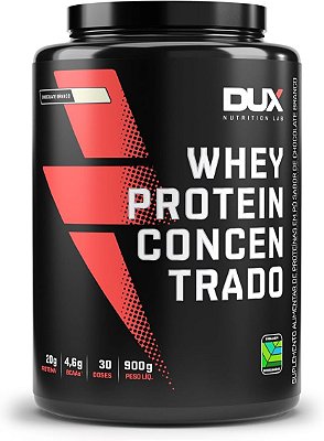 DUX NUTRITION- WHEY PROTEIN CONCENTRADO CHOCOLATE BRANCO - POTE 900G