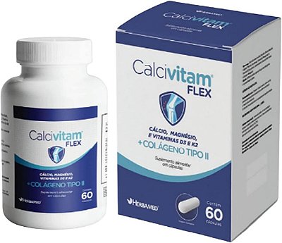 HERBAMED - CALCIVITAM FLEX - CÁLCIO + ASSOCIAÇÕES 60 CÁPSULAS