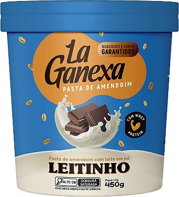 LA GANEXA - PASTA DE AMENDOIM 450G LEITINHO