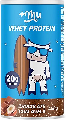 MAIS MU - POTE 450G WHEY PROTEIN CHOCOLATE COM AVELÃ