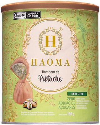 HAOMA - BOMBOM DE PISTACHE (STEVIA) - LATA - 160G