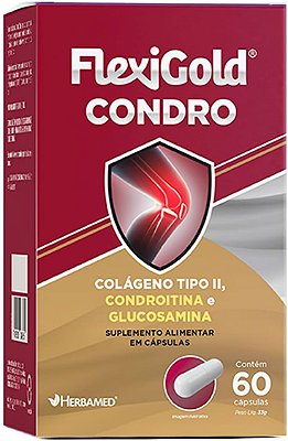 HERBAMED - FLEXIGOLD CONDRO 580MG - 60 CÁPSULAS