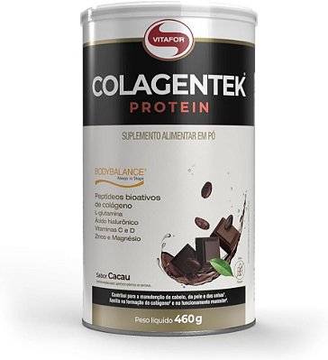 VITAFOR - COLAGENTEK PROTEIN LATA 460G SABOR CACAU