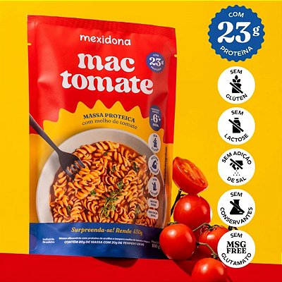 MEXIDONA - MAC TOMATE MASSA PROTEICA 100G