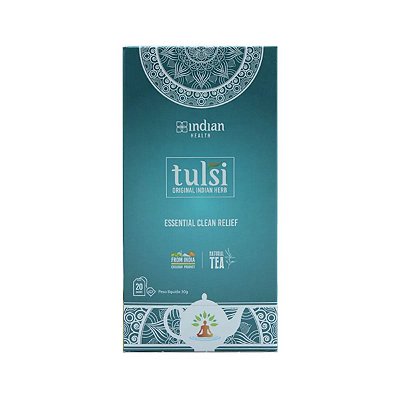 INDIAN HEALTH - CHÁ TULSI ESSENTIAL CLEAN RELIEF 30G