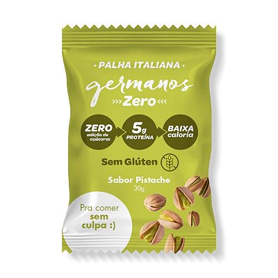 GERMANOS - PALHA ITALIANA ZERO AÇÚCAR - PISTACHE - 30G