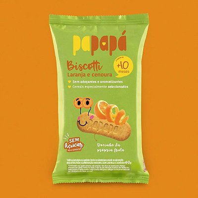 PAPAPA - BISCOTTI LARANJA E CENOURA 60G