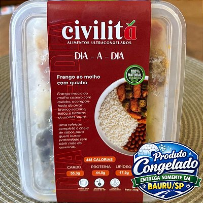 CIVILITÁ - MARMITA FRANGO AO MOLHO COM QUIABO 350G