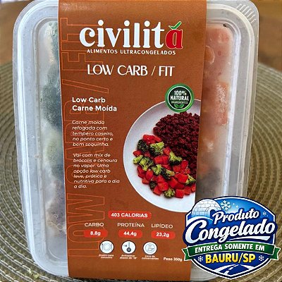 CIVILITÁ - MARMITA LOW CARB CARNE MOÍDA COM LEGUMES 350G