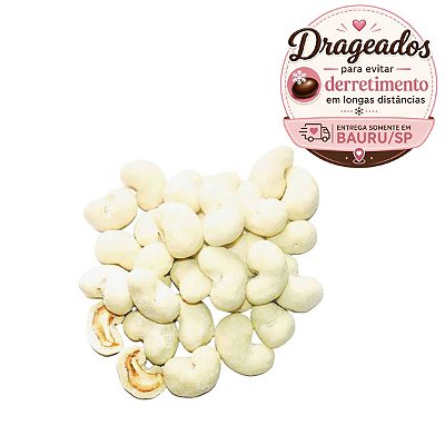 GRANEL - DRAGEADO DE CAJU CHOCOLATE BRANCO ZERO AÇÚCAR ( 100 g )