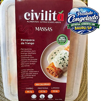 MARMITA PANQUECA DE FRANGO - 350G