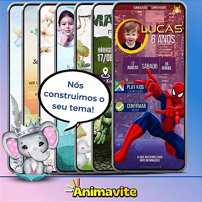 Convite Digital Interativo Tema Sonic - Desconto no Preço