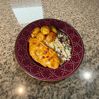 Chicken Bacon + Arroz de Costela + Batatas Sauté (370g)