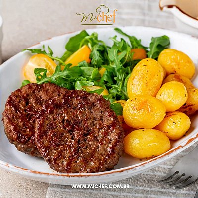 Hambúrguer com Cebolas Caramelizadas + Batatas Sauté (280g)