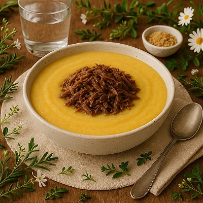 Caldo de Aipim com Carne Seca (350ml)