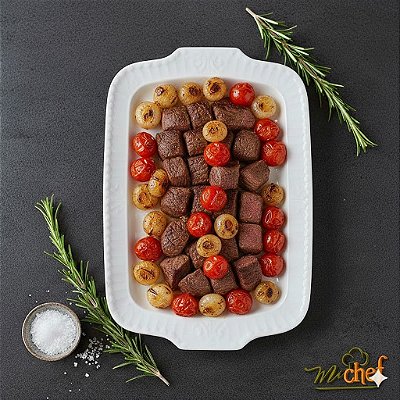 Filé Mignon com Tomates Cereja e Cebolas Mini | Porção Família 750g