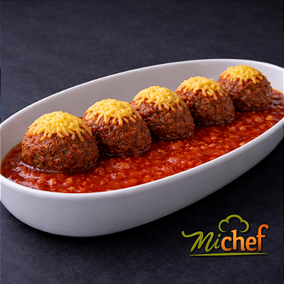 Polpetone Recheado de Queijo ao Sugo | Porção Famìlia 750g