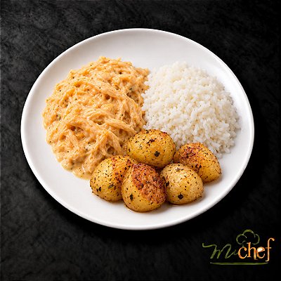 Fricassê de Frango + Arroz Branco + Batatas Sauté (340g) | Embalado a Vácuo