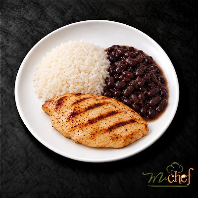 Filé de Frango Grelhado + Arroz Branco + Feijão Preto Light (360g) | Embalado a Vácuo