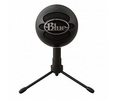 Microfone Logitech Blue Snowball Ice Preto USB - 988-000067