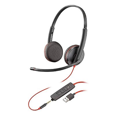 Headset Poly Blackwire C3225 Stereo Usb-a