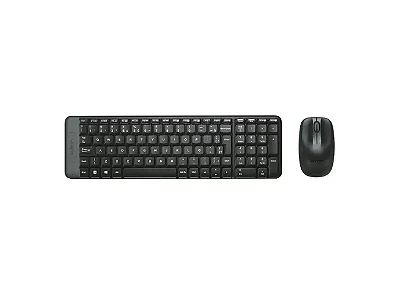 Kit Teclado e Mouse Logitech MK220 Preto Sem fio 920-004431-C