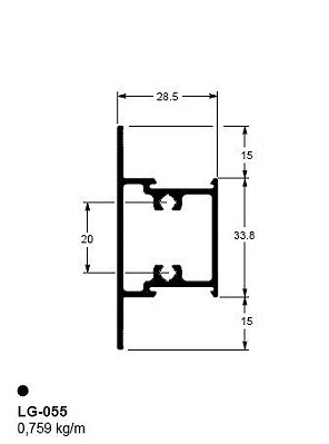 LG-055(32-055) 4,55 KG BARRA 6,00 ML LG