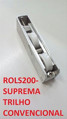 ROLDANAS DE ALUMINIO REFORÇADAS PARA TRILHO SU/GO CONVENCIONAL E TRILHO NA EMBUTIDO PEDRA PARA ESQUADRIAS DE ALUMINIO
