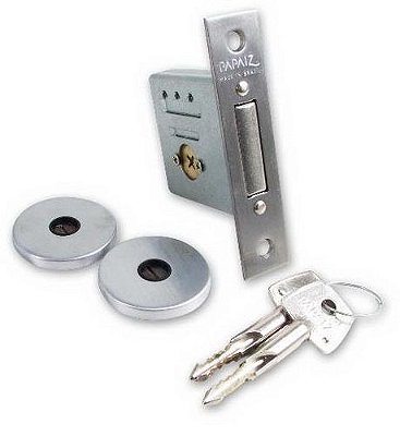 Fechadura tetra para porta de giro esquadrias de aluminio