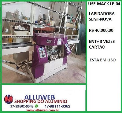LAPIDADORA USE-MACK LP-4 USADA PARA VIDROS