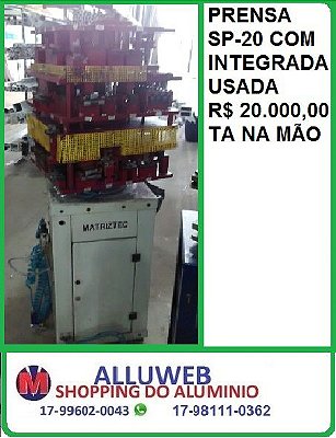 PRENSA (ESTAMPO) LINHA SP-20 COM INTEGRADA USADA