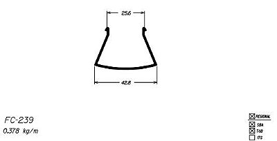 FC-239 2,26 KG NA BARRA 6,00 ML-PELE DE VIDRO FACHADA PV2