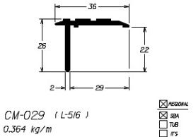 CM-029  2,18 KG BARRA 6,00 ML