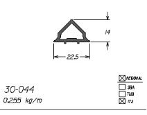 30-044  1,53 KG BARRA 6,00 ML
