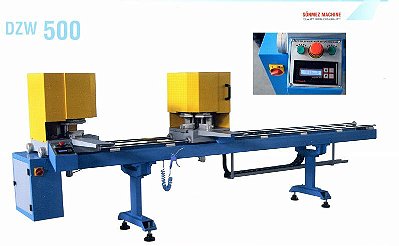 DZW-500  MAQUINA DE SOLDA DUPLA CABEÇA PARA PVC