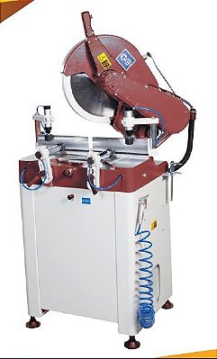 SERRA MEIA ESQUADRIA PNEUMATICA EISEN CDM-400 DISCO 400 MM COM MESA DE ENTRADA E SAIDA PRONTA ENTREGA