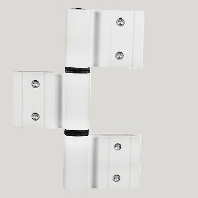 DOB-831-DOBRADICA DE ALUMINIO S/ PUX CAMARAO 3 ABAS LG
