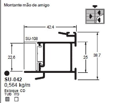 SU-042(ALS-042) 3,38 KG BARRA 6,00 ML LS