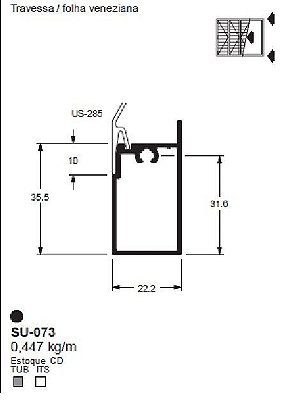 SU-073(ALS-073) 2,68 KG BARRA 6,00 ML LS