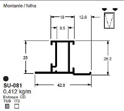 SU-081(ALS-081) 3,06 KG BARRA 6,00 ML LS.