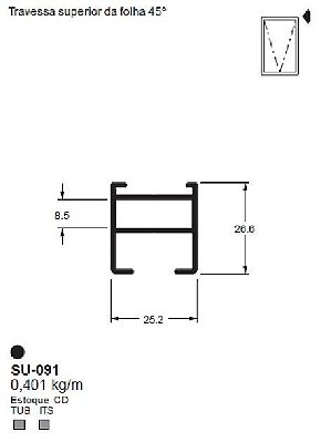 SU-091(ALS-091) 2,40 KG BARRA 6,00 ML LS
