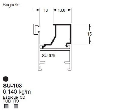 SU-103(ALS-103) 0,840 KG BARRA 6,00 ML LS
