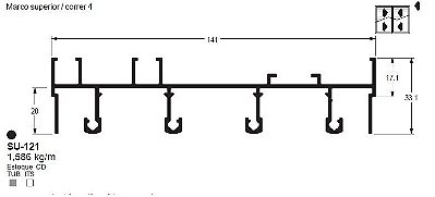 SU-121(ALS-121) 9,51 KG BARRA 6,00 ML LS